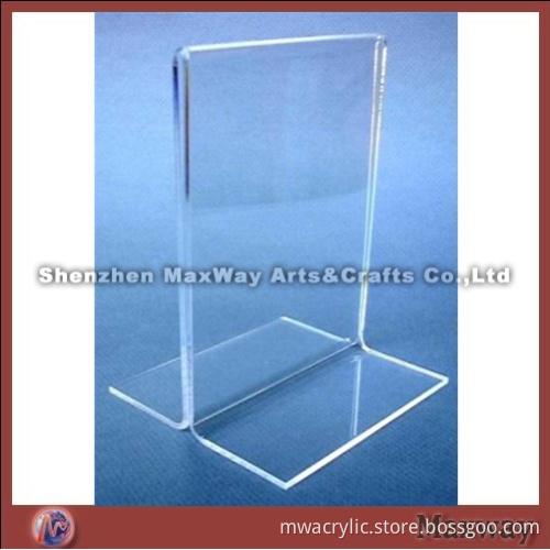 Acrylic transparent menu stand/holder which is very popular in office